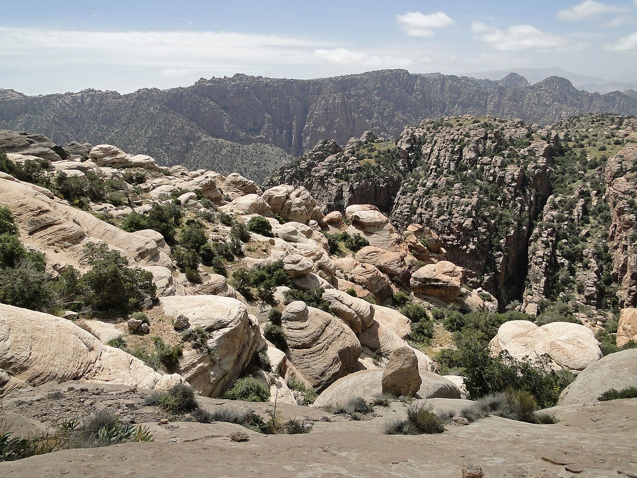 Mountain landscape of the Dana Biosphere Reserve